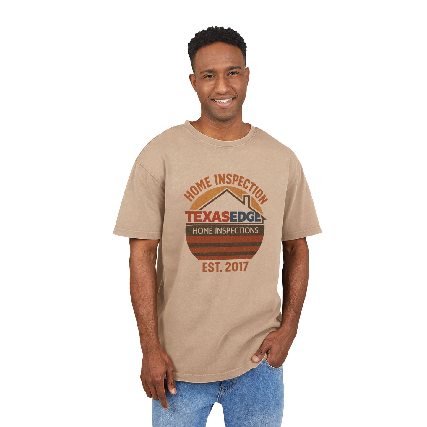 Retro Style Acid Washed Oversize Tee